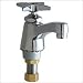 Chicago Faucets 700-CCP 700 Deck Mounted Cold Water Faucet with Cross Handle in Chrome