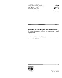 ISO 4871:1996, Acoustics -- Declaration and verification of noise emission values of machinery and equipment