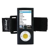 Tuneband for iPod Nano 5th Generation (FITS NEW IPOD NANO), Grantwood Technologys Armband, Silicone Skin, and Screen Protector, (8GB/16GB/Camera), BLACK