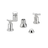 Grohe 24 016 EN0 Atrio Wideset Bidet Faucet, Infinity Brushed Nickel