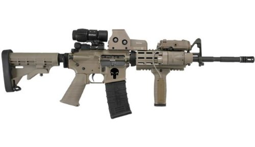 AR15 Lower Decals - Punisher (Black)