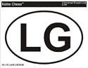 LAKE GEORGE Oval Bumper Sticker