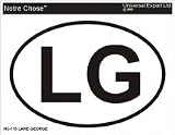 LAKE GEORGE Oval Bumper Sticker