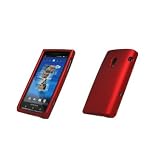 31Gb3TVnvLL. SL160  Premium Red Rubberized Snap On Cover Hard Case Cell Phone Protector for Sony Ericsson Xperia X10 [Accessory Export Brand Packaging]