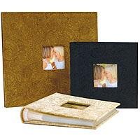 MBI Paisley Corduroy Bound Tabletop Photo Album, Black, Holds 200 4