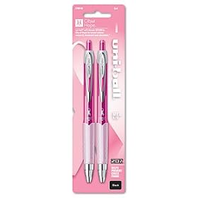 uni-ball 1745148 - Signo Gel 207 Roller Ball Retractable Gel Pen, Black Ink, Medium, 2 per Pack-SAN1745148