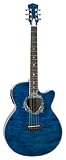 Luna Fauna Guitar, Dolphin Tranz Blue/Quilted Maple Reviews