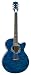 Luna Fauna Guitar, Dolphin Tranz Blue/Quilted Maple