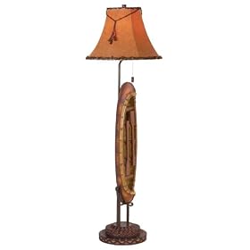 Dick Idol North Woods Collection Canoe Floor Lamp by Dick Idol
