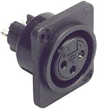 Neutrik NC3FPP XLR Chassis Mount Female Plastic D