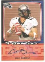 2008 Topps Rookie Progression Signatures Bronze #CB Colt Brennan - Washington Redskins / Hawaii (Rookie Insert - Autographed - Serial #d to 35) (Football Cards)