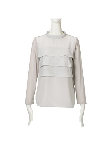 (トランスワーク) TRANS WORK 【ウォッシャブル】リヨセルウールシルケット天竺カットソーコンビチュニックブラウス U1P09437__