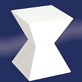 EDGE Funky White High Gloss Lacquered End Table