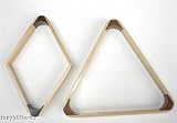 8 and 9 Pool Table Ball Rack Oak Finish - Billiards