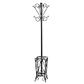 Hall Tree Umbrella Stand - Black