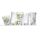 TECHNO JEFFERSON HIGHBALL GLASSES - TECHNO JEFFERSON COLLECTION SET OF TEN 17 OUNCE HIGHBALL GLASSES
