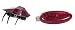 Schylling SkitterBot Clear Ruby Red