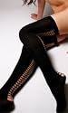 Stocking with Fishnet Back and Bow Detail
