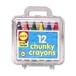Alex 12 Chunky Crayons in a Travel Case