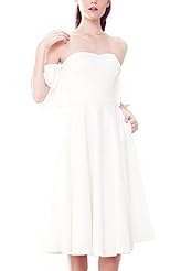 Off the Shoulder Cotton/Elastane/Polyester Maxi Dress 