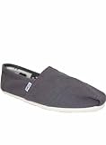 Toms Mens Espadrilles Grey Canvas Shoes 13