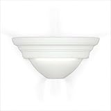 Islands of Light Banded Top Ceramic Wall Sconce