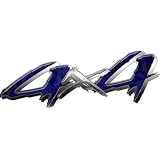 4x4 Truck, SUV or ATV Decals Inferno Blue - 4.5 h x 12 w - REFLECTIVE 