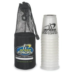 Speed Stacks Competition Cups Pearlized White with Black Bag