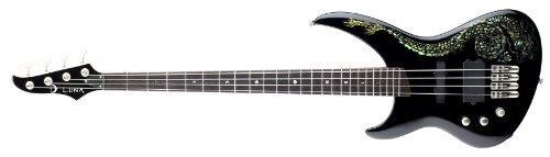 Luna Electric Bass Guitar Andromeda Dragon Left 