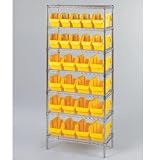 QUANTUM Wire Shelving with QuickPick Bins