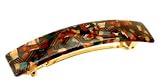 France Luxe Classic Rectangle Barrette - Madrona