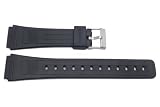 Casio Replacement 19mm Black Watch Strap - P3027