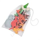 Wooden Safari Jungle Animals Play Set in a BagIMAGE