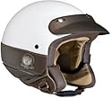 NEXX X60 Tribute, Jet-Helm mit Helmschild, weiss/braun