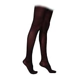 Sigvaris Women's 230 Cotton Series Firm Support Thigh Highs, BLACK, LARGE 3