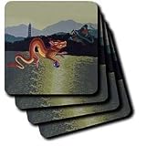 Steve Shachter Art - CHINESE DRAGON - Coasters