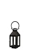 Black Carriage House Metal Lantern Terrarium