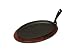 Kitchen & Housewares : Brand new cast iron sizzler,quality wood base & lifter 11'' length.