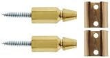 Antique Fasteners. Pair of Bullet Shutter Catches With Natural Brass/Copper Finish
