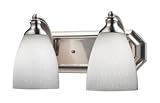 IMAGE OF Elk Lighting Nickel Vanity Sconce