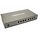 Foscam 8-Port 10/100 MBPs POE Switch (4-Ports POE) Power Over Ethernet 802.3af 53W
