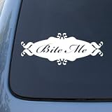 BITE ME - Twilight - Vinyl Car Decal Sticker #1468 | Vinyl Color: White