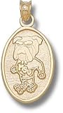 Mississippi State Univ Bulldog Oval 5/8 Charm/Pendant -14K/10K, Stainless Steel or Gold Plated