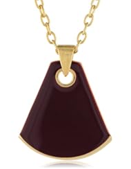 Dean Davidson "Cleo" Gold with Enamel Fan Pendant Necklace, 29"