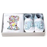 Babygro & Shoes - Blue Elephant Gift Set (6-12 months)