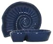 Ceramic Pottery Nauitlus Blue Mini Bowls 4"x4.5" Set of 6