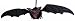Giant 36" Hanging Bat Halloween Prop with Blinking LED Eyes