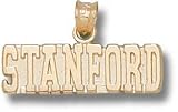 Stanford Cardinal Solid 10K Gold ''STANFORD'' 1/4'' Pendant
