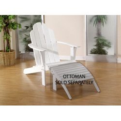 Adirondack Lounge Chair-White-20150WHT-01-KD (White) (37.75H x 30.30W x 38.38D) by 