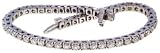 14K White Gold Diamond Tennis Bracelet, 4.10 ctw